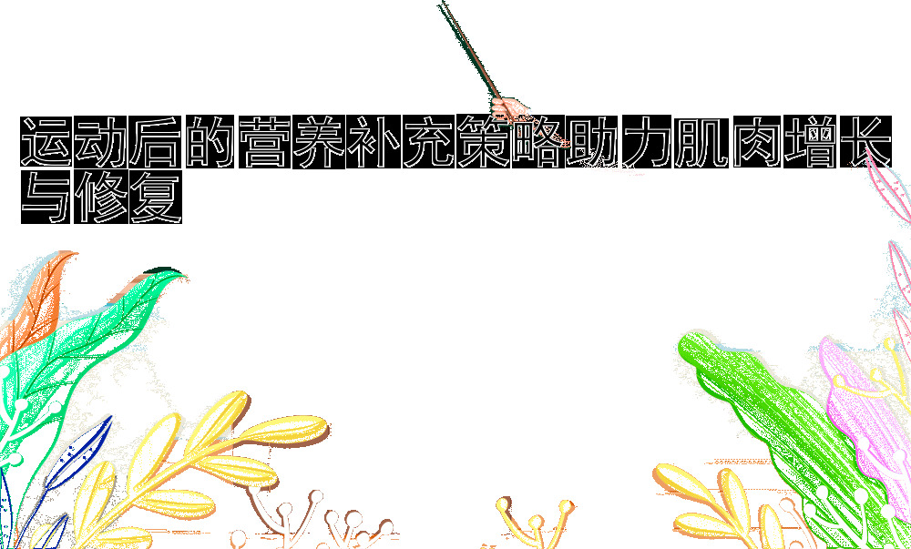 运动后的营养补充策略助力肌肉增长与修复